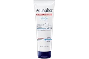 Aquaphor Baby Healing Ointment Advanced Therapy Skin Protectant, Dry Skin and Diaper Rash Ointment, 7 Oz Tube