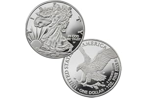 2024 U.S. Eagle The United States Statue of Liberty Silver Plated Coin 1 oz Uncirculated Commemorative Coin