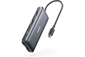 Anker 553 USB-C Hub, 8-in-1 USB C Dock, Dual 4K HDMI USB C to USB Adapter, 1 Gbps Ethernet USB Hub, 100W Power Delivery, SD C