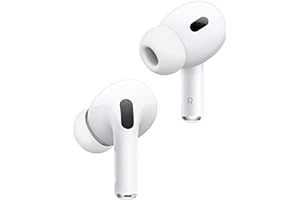 Apple AirPods Pro 2 Wireless Earbuds, Active Noise Cancellation, Hearing Aid Feature, Bluetooth Headphones, Transparency, Per