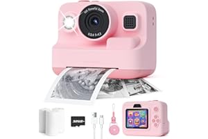 Dylanto Kids Camera Instant Print,1080P Kids Instant Cameras That Print Photos,Christmas Birthday Gifts for Girls Age 3-12,Po