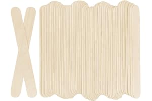 KTOJOY 100Pcs Jumbo Wooden Craft Sticks Popsicle Stick 6” Long x 3/4”Wide Treat Ice Pop for DIY Crafts，Home Art Projects, Cla