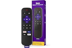 Roku Remote (Official Manufacturer Product) | TV Remote Control with TV Controls, Simple Setup, & Pre-Set App Shortcuts - Rep