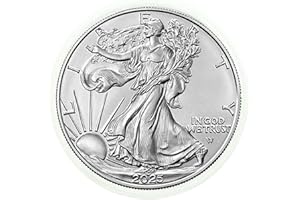 2025 American Silver Eagle .999 Fine Silver in Direct Fit Air Tite with our Smyrnacoin Certificate of Authenticity Dollar Unc