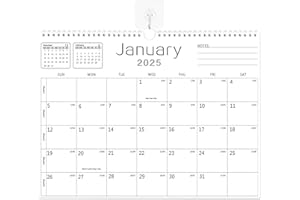 BHR Wall Calendar -Calendar 2025-2026 from January 2025 to June 2026 18 Months Calendar 14.7 inch×11 inch Julian Dates for Ne