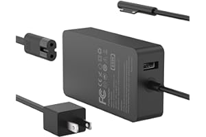 65W Surface Pro Laptop Charger for Microsoft Surface Pro 10, 9, 8, 7+, 7, 6, 5, 4, 3, X, Windows Surface Laptop 6, 5, 4, 3, 2