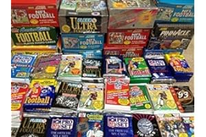 100 Vintage Football Cards in Old Sealed Wax Packs - Perfect for New Collectors