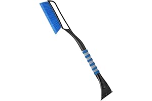 AstroAI 27"Snow Brush and Ice Scrapers for Car Windshield, Detachable Snow Scrapers with Ergonomic Foam Grip for Cars, Trucks