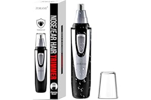 Ear and Nose Hair Trimmer Clipper - 2024 Professional Painless Eyebrow & Facial Hair Trimmer for Men Women,Battery-Operated T