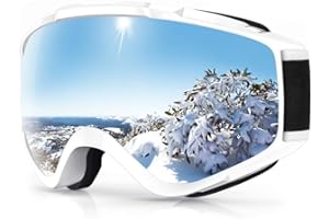 findway Ski Goggles OTG - Over Glasses Snow/Snowboard Goggles for Men, Women & Youth - 100% UV Protection