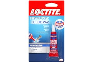 Loctite Threadlocker Blue 242 - Removable Thread Lock Glue for Nuts, Bolts, & Fasteners, Medium Strength Screw Glue to Preven