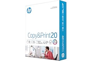 HP Printer Paper | 8.5 x 11 Paper | Copy &Print 20 lb | 1 Ream Case - 500 Sheets| 92 Bright | Made in USA - FSC Certified | 2