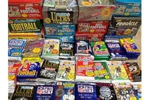 NFL Football (200) Cards in Sealed Wax Packs Topps Score Pro Set Upper Deck Fleer Ultra Old Vintage