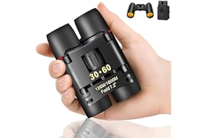 QICBIUD Compact Binoculars, HD Mini Portable Outdoor Binoculars, Pocket Lightweight Folding Binoculars for Adults and Childre