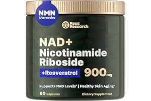 PacificCoast NutriLabs Reus Research NMN Supplement Alternative - Liposomal Nicotinamide Riboside w/Resveratrol & Quercetin -