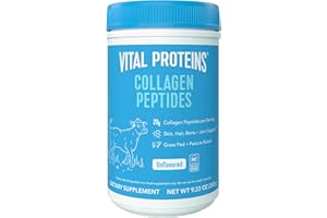 Vital Proteins Grass Fed Collagen Peptides Powder, Supports Hair, Skin, Nails, Bones, and Joints Health, Hydrolyzed Peptides 