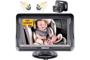 DoHonest Baby Car Camera HD 1080P - Rear-Facing Car Baby Monitor with Night Vision, Adjustable View Angle, Easy Setup, Anti-G