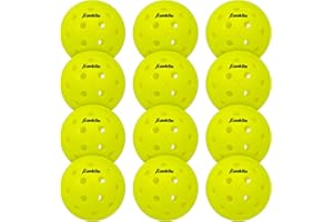 Franklin Sports X-40 Outdoor Pickleballs - Official Ball of USA Pickleball, APP Tour + Pickleball US Open - 3 Packs, 12 Packs