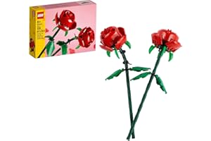 LEGO Roses - Building Toy for Kids, Girls & Boys, Ages 8+ - Artificial, Fake Roses for Home Decor & Display - Gift for Valent