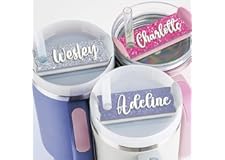 CleveFit Personalized Name Tag for Stanley Cup 20oz 30oz 40oz, Custom Stanley Name Plate for Lid, 3D Raised Name Layer, 50+ V