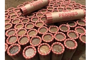 50 Wheat Pennies (Unsearched Shotgun Roll) - Mixed Years Circulated Good or Better.