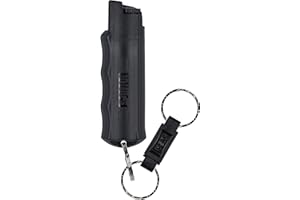 SABRE Pepper Spray, Quick Release Keychain for Easy Carry and Fast Access, Finger Grip for More Accurate and Faster Aim, Maxi