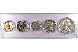 1950 Year Set 5 Coins in AG About Good or Better Condition Collectible Gift Set