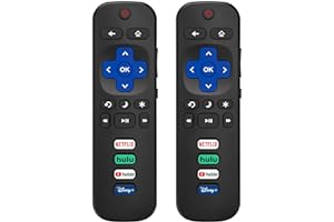 (Pack of 2) Replacement-Remote-Control for Roku-TV,Compatible for TCL Roku/Hisense Roku/Onn Roku/Philips Roku Smart TVs(Not f