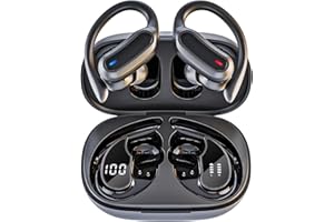 Wireless Earbuds Bluetooth Headphones, Bluetooth 5.3 Stereo over Ear Buds,Noise Cancelling Mic, IPX7 Waterproof Headset for W