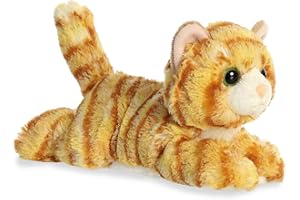 Aurora® Adorable Mini Flopsie™ Ginger Cat™ Stuffed Animal - Playful Ease - Timeless Companions - Orange 8 Inches