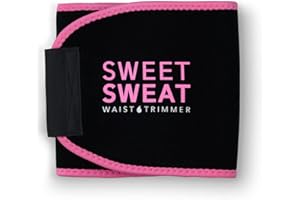 Sweet Sweat Waist Trimmer for Women and Men - Sweat Band Waist Trainer for High-Intensity Training & Workouts