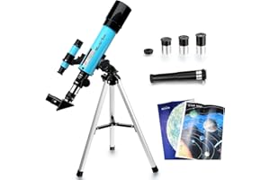 MaxUSee Telescope F360X50mm for Astronomy Beginners, Refractor Telescope with Tabletop Tripod & Finder Scope, Travel Telescop