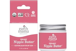 Earth Mama Organic Nipple Butter™ | Nipple Cream Safe for Breastfeeding | Postpartum Essentials for Nursing | Non Lanolin Nip