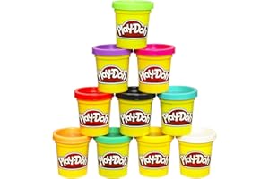 Play-Doh Bulk 10-Pack Case of Assorted Colors, Christmas Stocking Stuffers, Party Favors for Girls & Boys, Kids Arts & Crafts