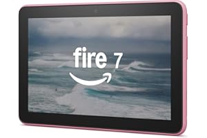 Amazon Fire 7 tablet (newest model) 7” display, read and watch, under $80 with 10-hour battery life, 32 GB, Rose