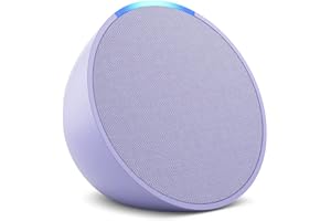 Amazon Echo Pop (newest model), Full sound compact smart speaker with Alexa, Lavender Bloom