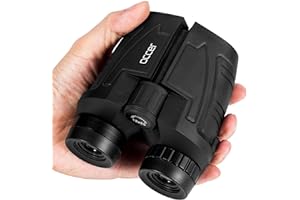 Occer 12x25 Compact Binoculars for Adults and Kids, Large Eyepiece Waterproof Binocular with Low Light Vision,High Powered Ea