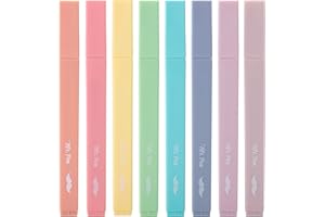 Mr. Pen- Aesthetic Cute Pastel Highlighters Set, 8 pcs, Chisel Tip, Candy Colors, No Bleed Bible Assorted Colors