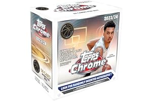 2023/24 Topps Chrome Basketball Trading Card Mega Box (Blue Refractors)