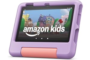 Amazon Fire 7 Kids tablet (newest model) ages 3-7. Top-selling 7" kids tablet on Amazon. Includes ad-free and exclusive conte