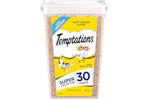 Temptations Classic Crunchy and Soft Cat Treats Tasty Chicken Flavor, 30 oz. Tub