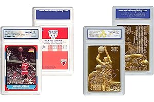 Kobe Bryant Gold & Michael Jordan Decade Fleer Rookie Cards Set - Gem-Mint 10 Condition (Set of 2)