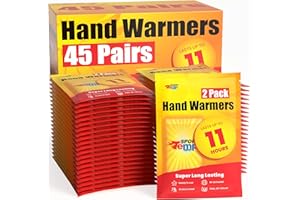 Hand Warmers - Up to 11 Hours of Heat, Super Long Lasting - Easy, All Natural - Air Activated, for Body, Hands & Toes - Odorl