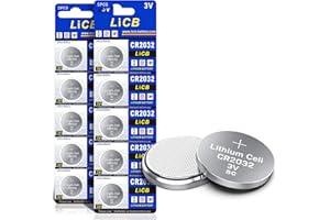 LiCB CR2032 3V Lithium Battery(10-Pack)