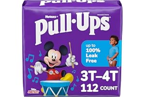 Pull-Ups Boys' Potty Training Pants, 3T-4T (32-40 lbs), 112 Count (4 Packs of 28)