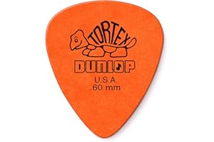 Dunlop Tortex Standard .60mm Orange Guitar Pick, 12 Pack