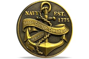 USA-Navy Core Value Sailor's Creed Challenge Coin (Single Coin)