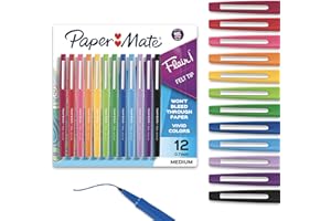 Paper Mate Flair Felt Tip Pens | Medium Point 0.7 Millimeter Marker Pens | School Supplies for Teachers & Students | Assorted