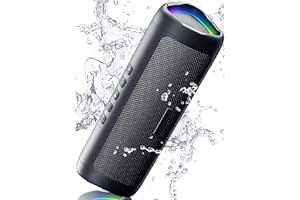 Bluetooth Speaker with HD Sound, Portable Wireless, IPX5 Waterproof, Up to 20H Playtime, TWS Pairing, BT5.3, for Home/Party/O