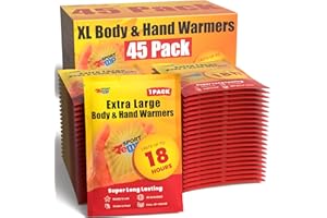 Large Hand & Body Warmers - Up to 18 Hours of Heat, Super Long Lasting - Easy, All Natural - Air Activated, for Body, Hands &